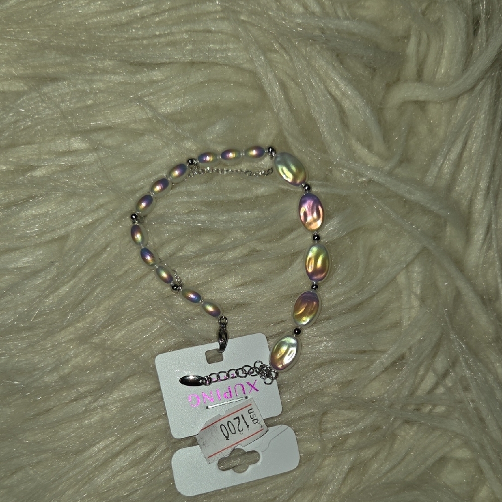 Ping Iridescent Pearl Bracelet
